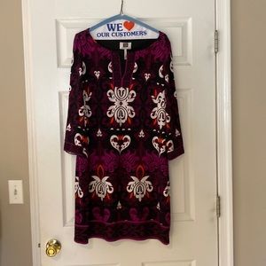 Laundry by design black with purple design. Size 12. Worn once.